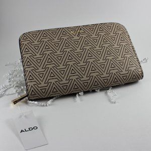 Aldo Silencer Wallet Brown/Khaki & Black